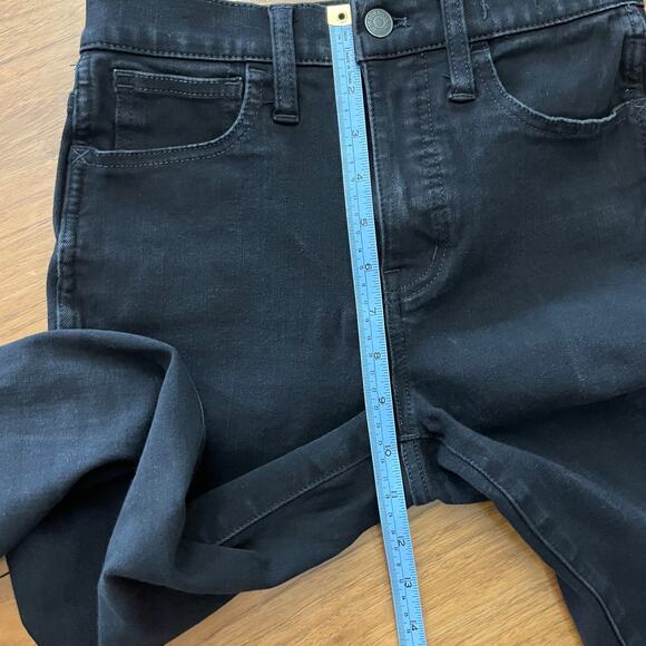 Madewell Roadtripper Jeggings Black Size 25 Tall Skinny Stretch - Picture 10 of 11